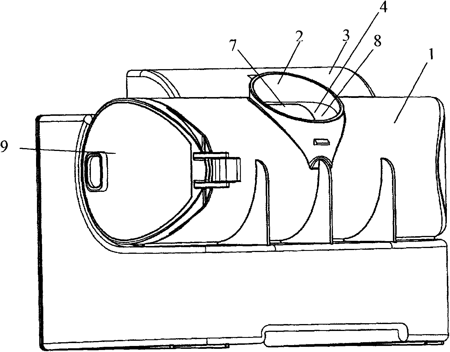 Dust collecting bucket for dust catcher