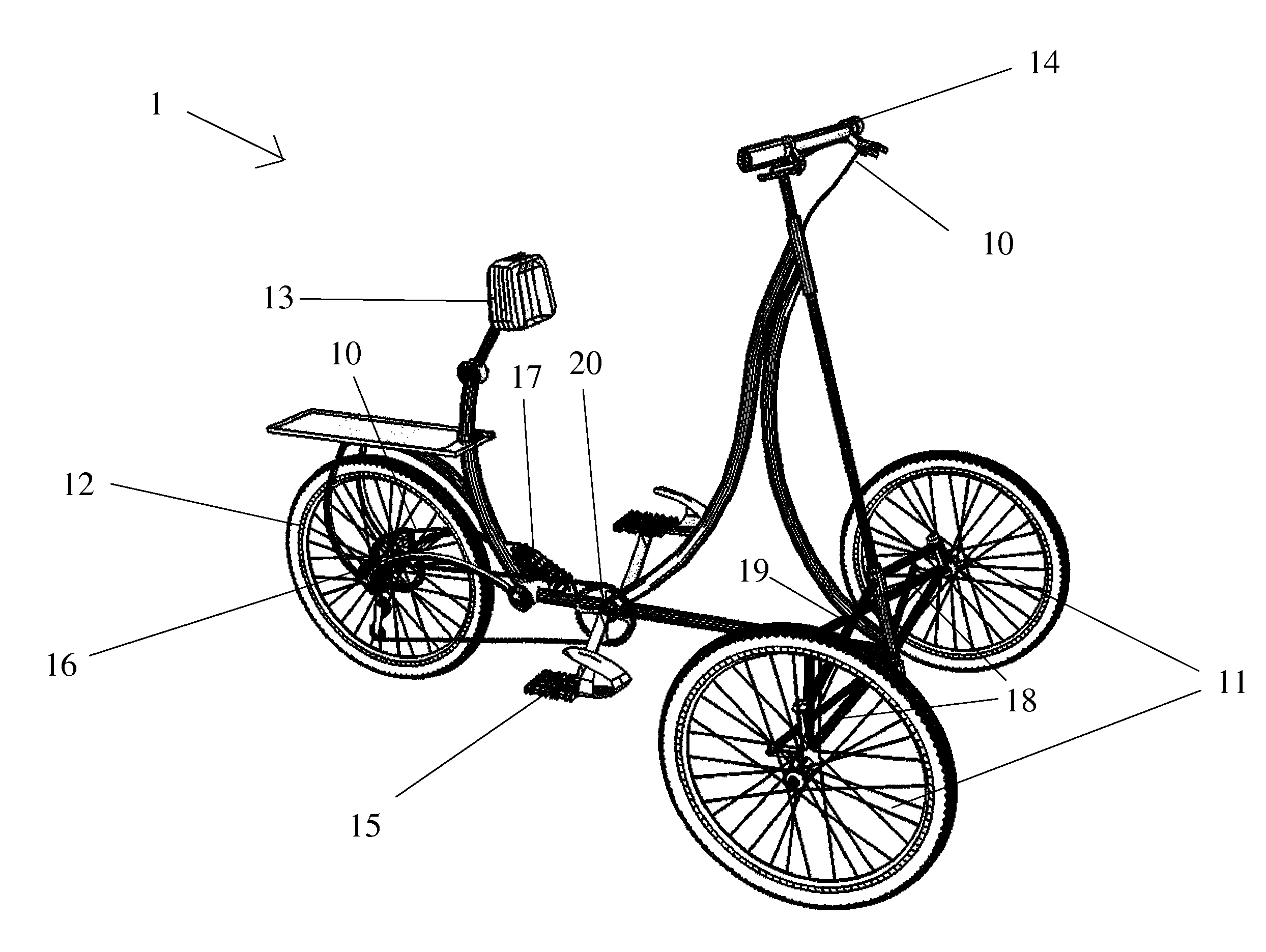 Mobile ergonomic exercise tricycle apparatus and method