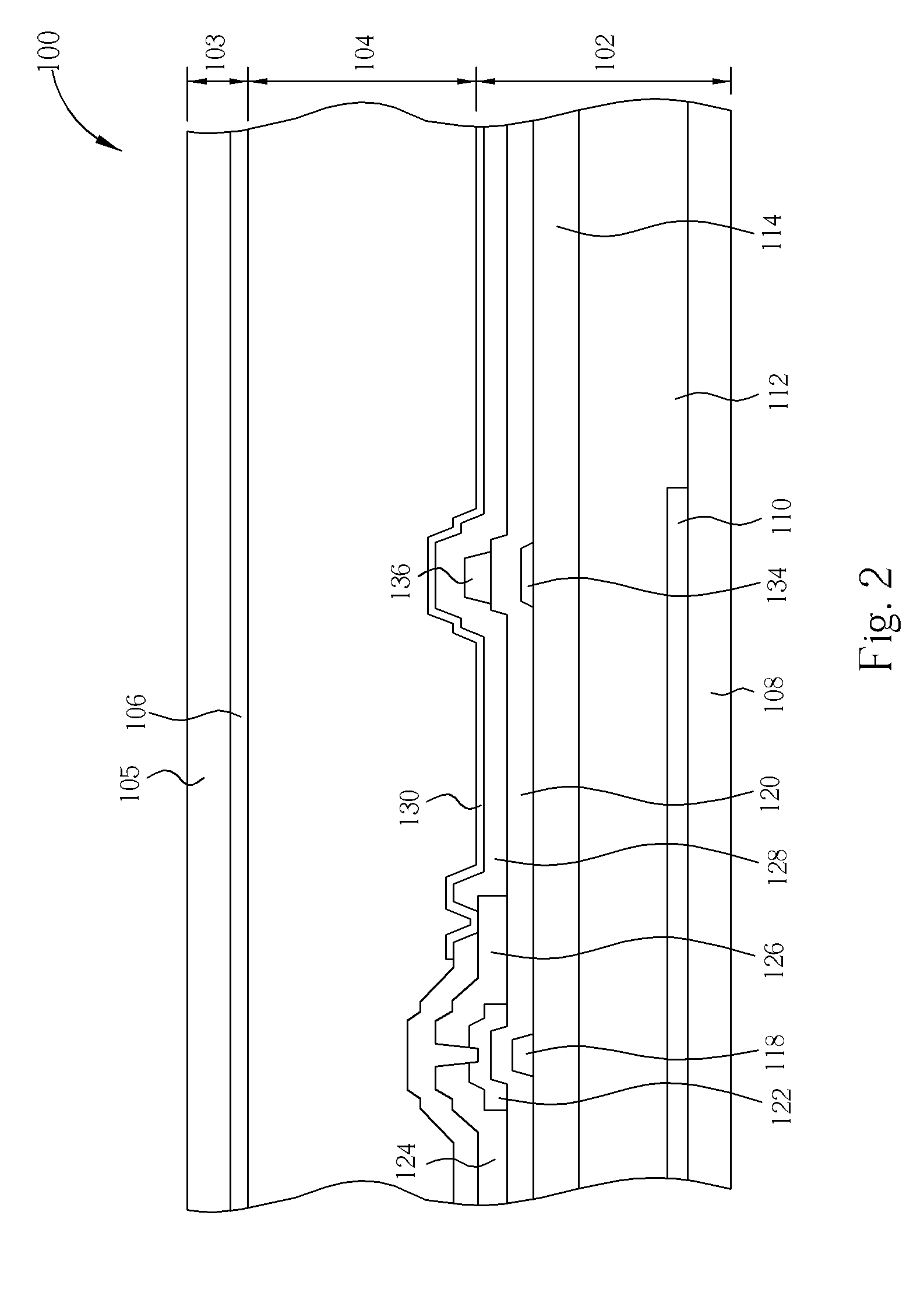 Transflective liquid crystal display panel with integrated switch element and color filter layer on a substrate