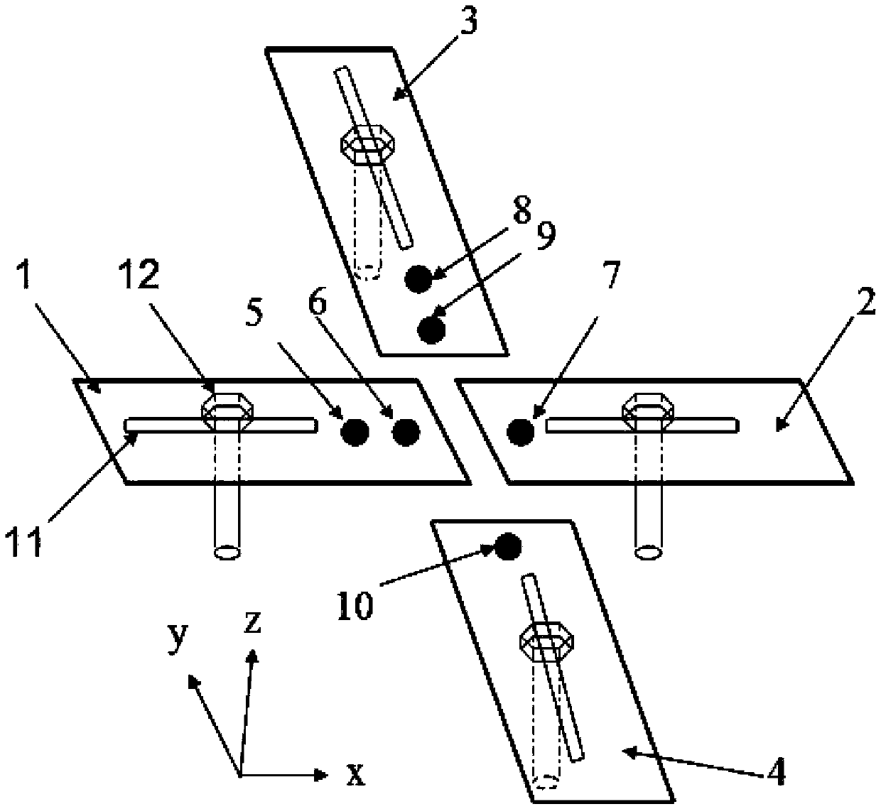 Optical principle based fast plane deformation measuring device and method