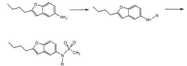 Preparation method of dronedarone hydrochloride and intermediate of dronedarone hydrochloride
