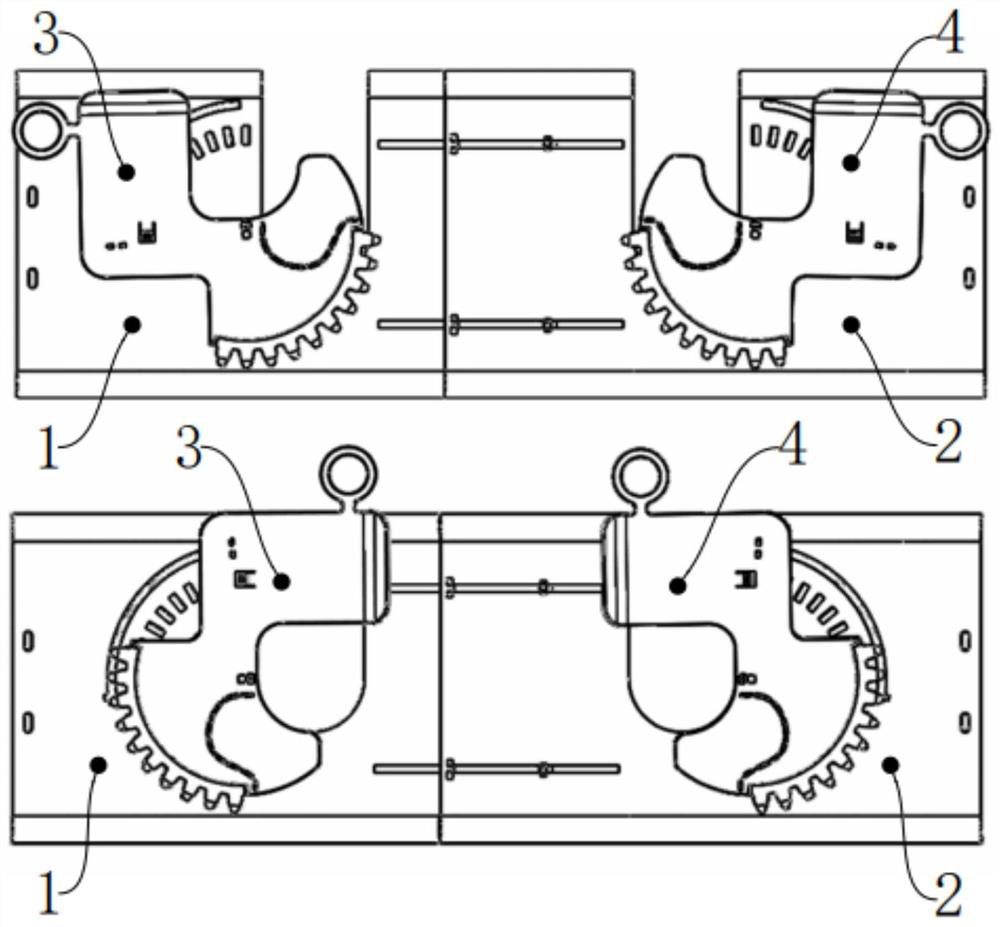 Self-locking switch protection baffle and operation device thereof