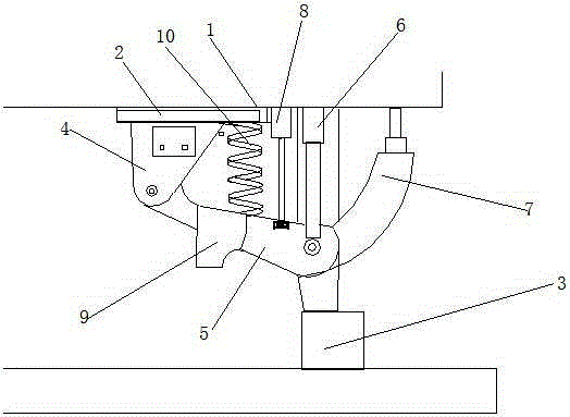 Counter weight connection structure of counter weight testing device of abnormal environment of oil hydraulic cylinder
