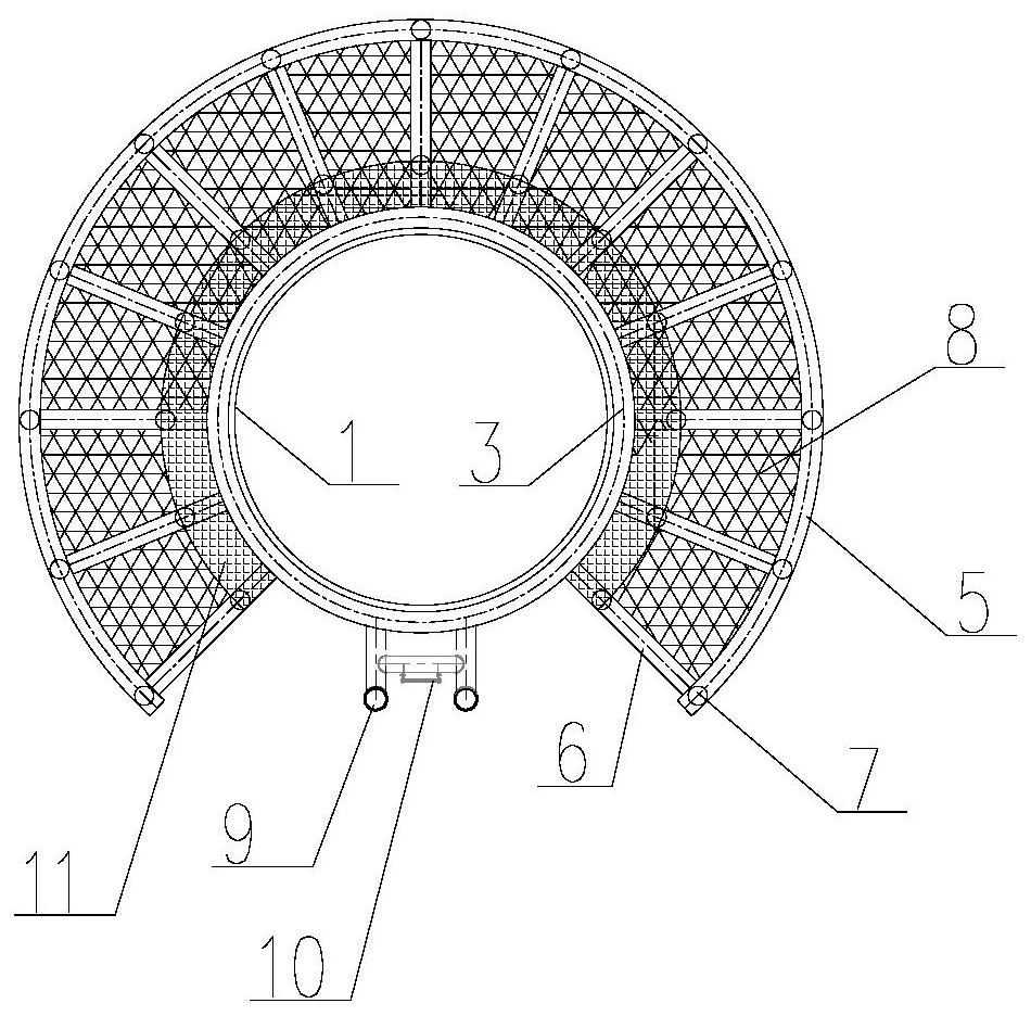 Offshore wind turbine foundation integrated accessory component coupled with aquaculture net cage and mounting method