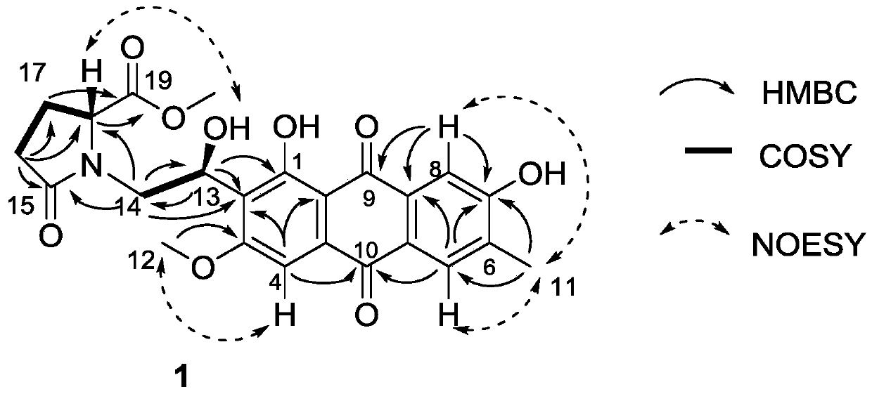 Anthraquinone compound, its preparation method and application in preparation of enzyme inhibitor