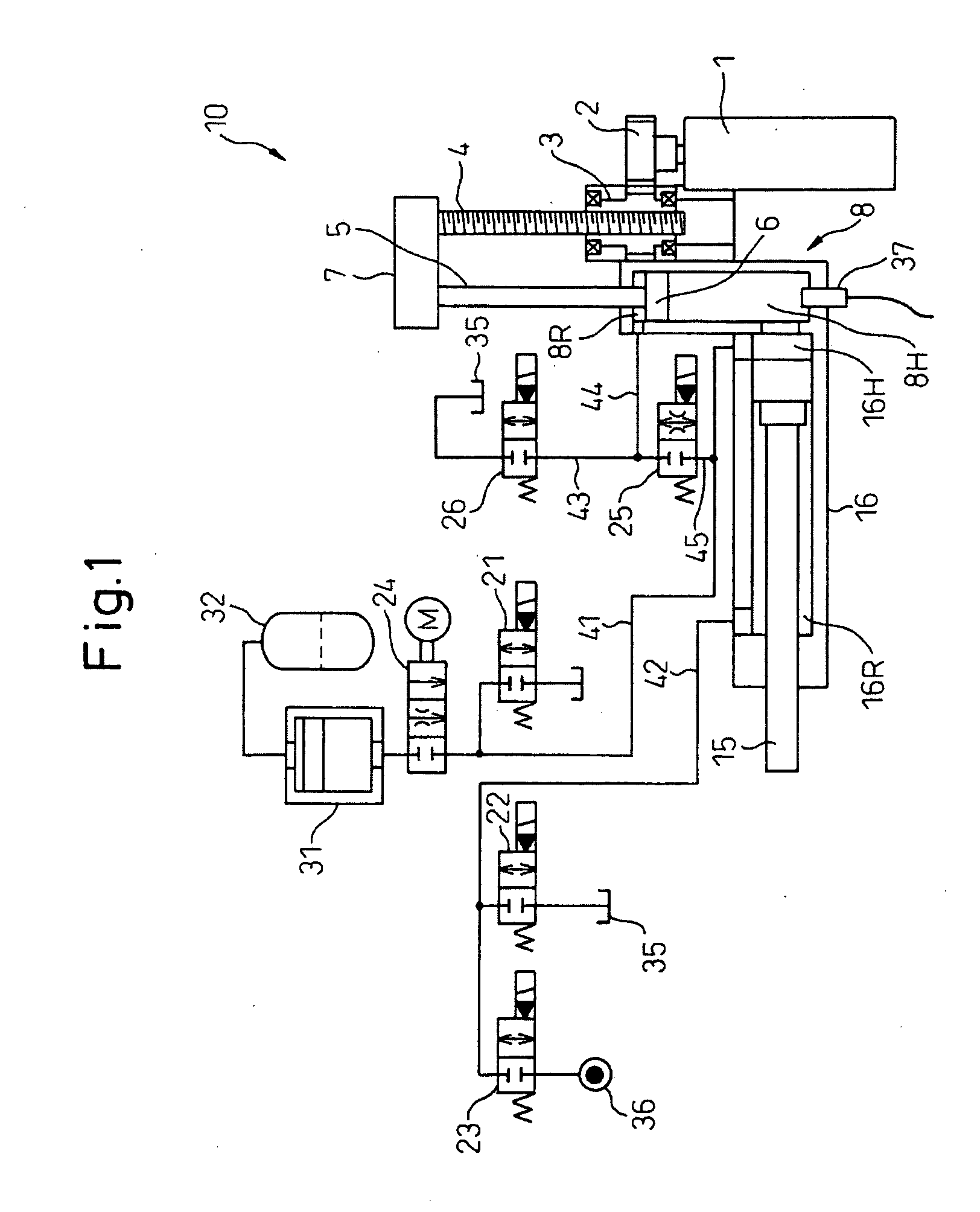 Injection device for die casting machine