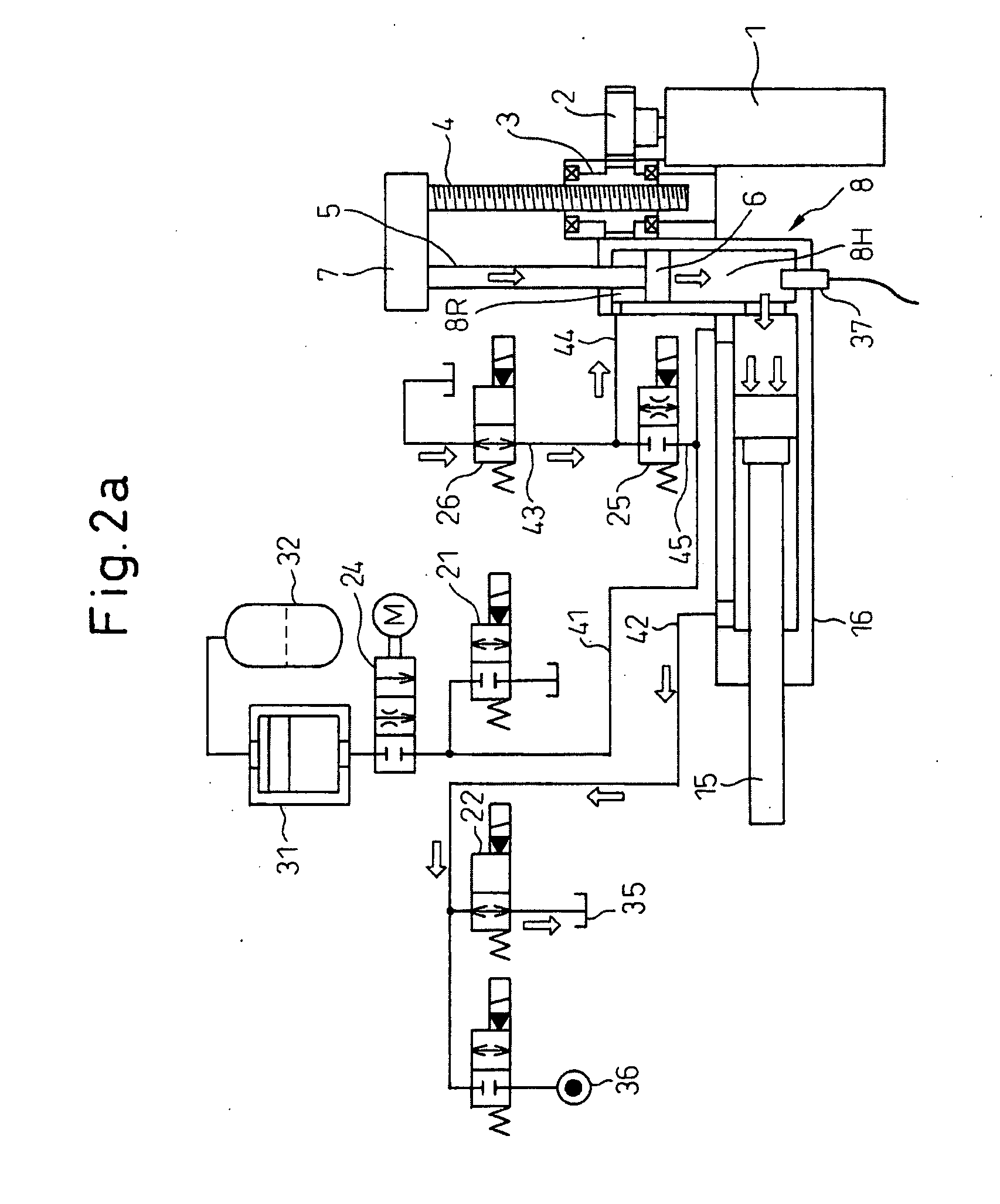 Injection device for die casting machine