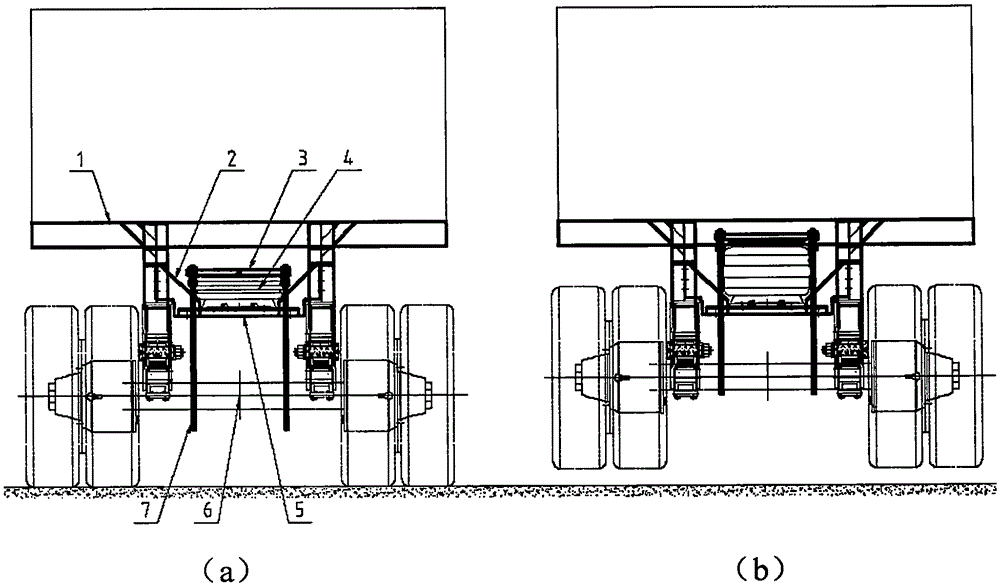 Independent axle lifting device and method