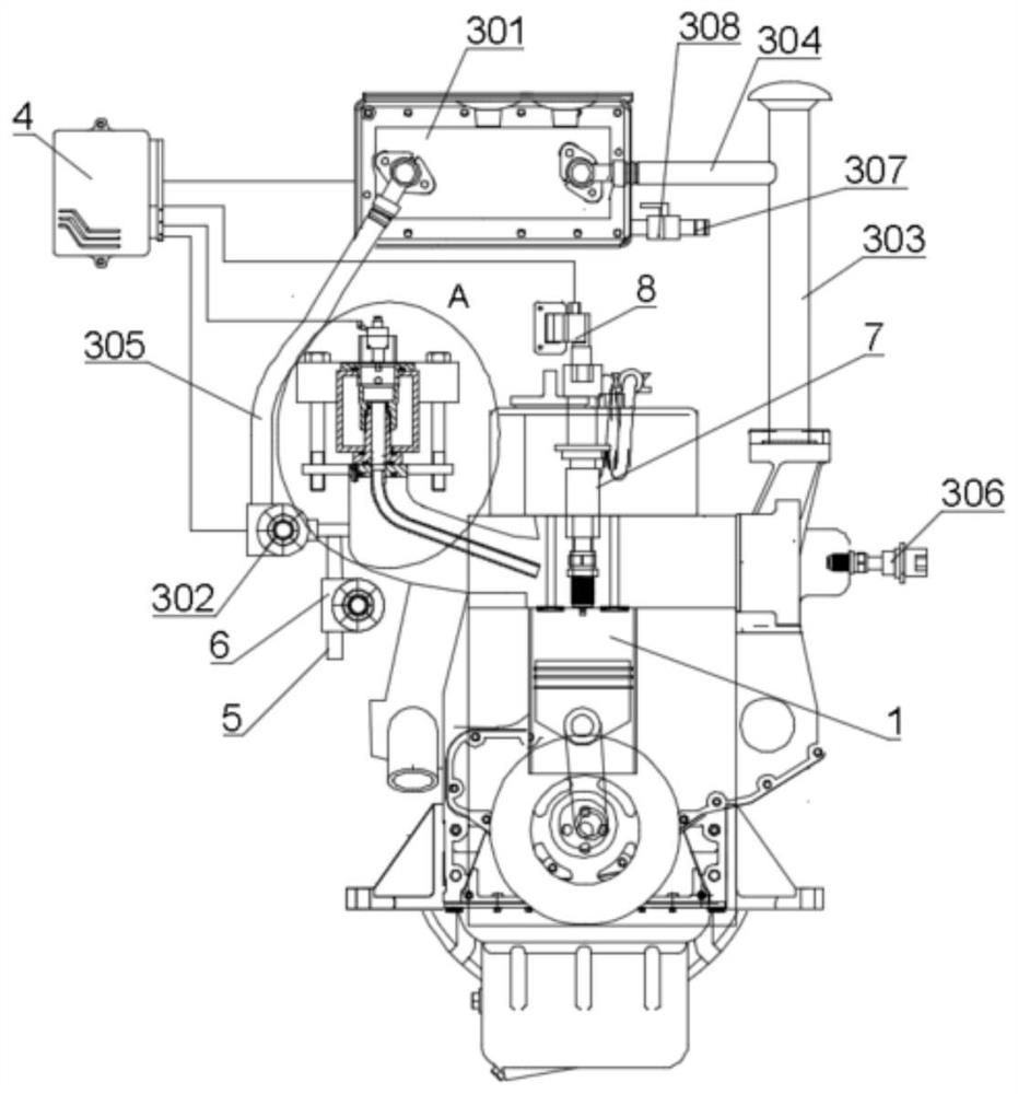 Fuel mixing system for preventing knocking of hydrogen internal combustion engine