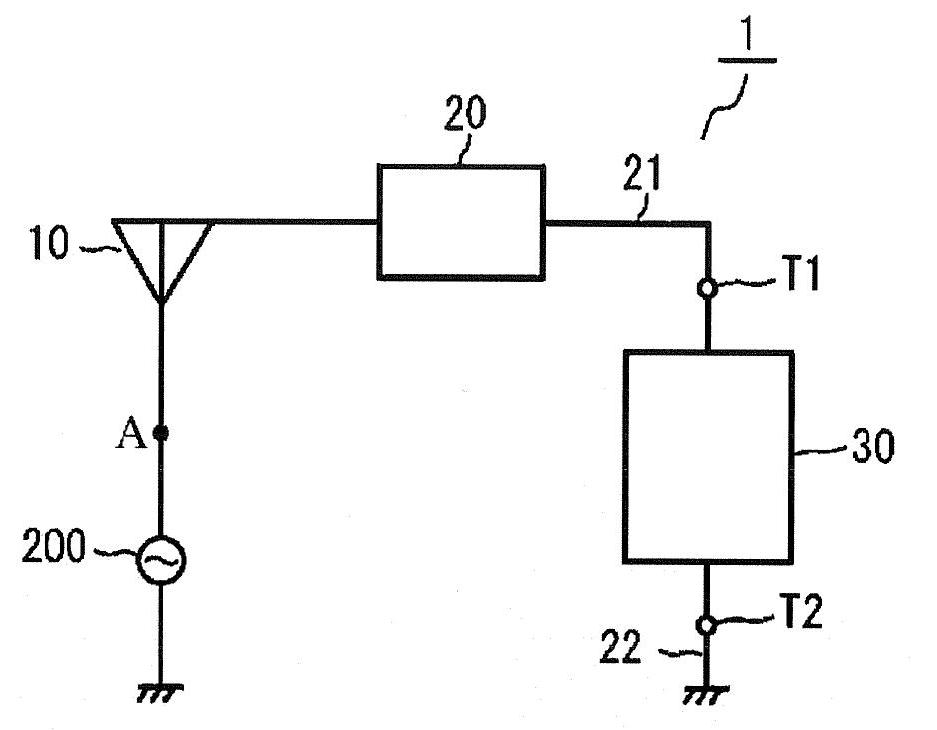 Frequency variable antenna circuit, antenna component constituting the same, and wireless communication device using those