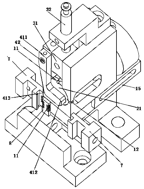 Wire cable automatic branching device
