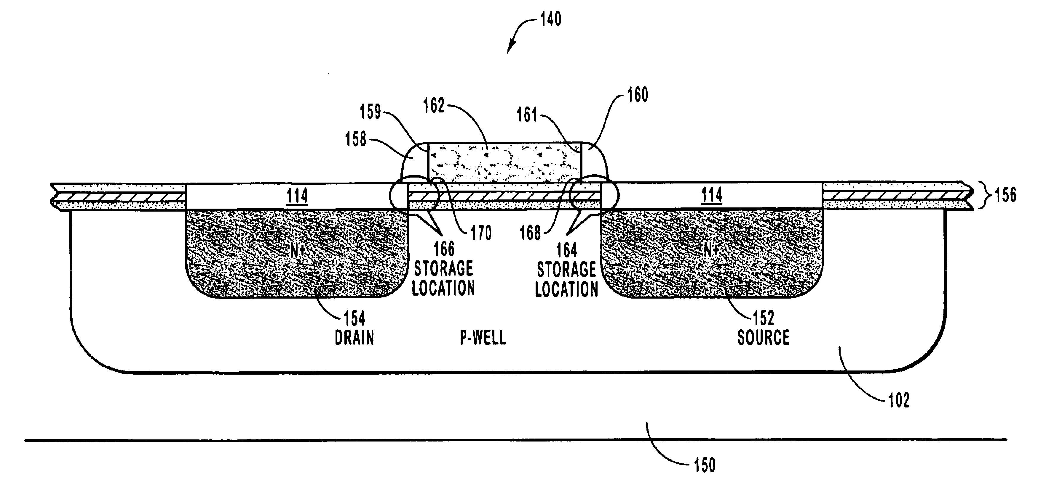 Non-volatile semiconductor memory cell utilizing poly-edge discharge