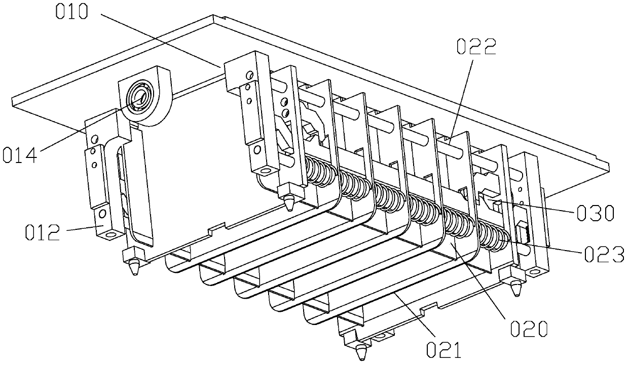 Full-automatic production device for assembling and cast-welding storage battery polar groups