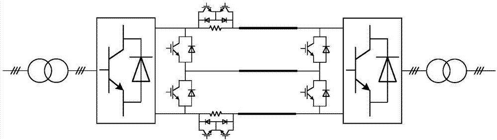 Expansion double-electrode direct current transmission system