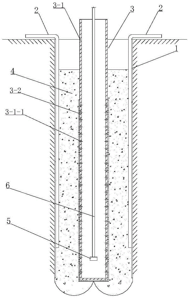 A construction method of water pressure jet flushing well formation for downfall tube wells