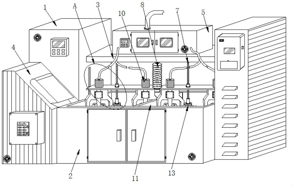 Environment-friendly intelligent defoaming system based on chemical product production