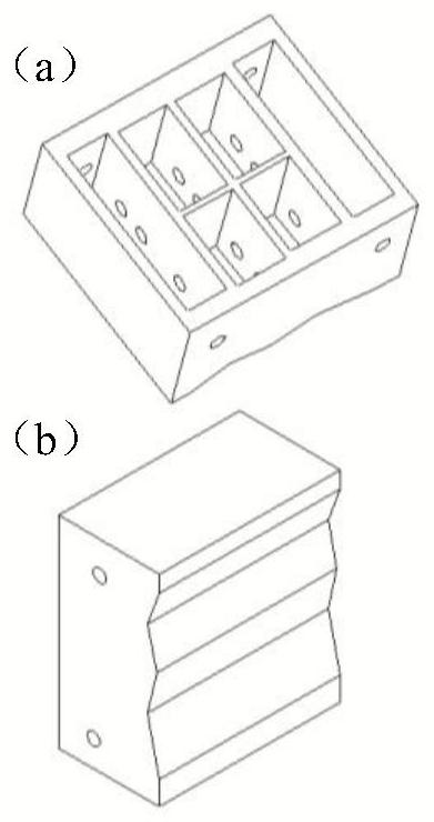 Thermal forming laminated water-cooling mold for high-strength steel plate