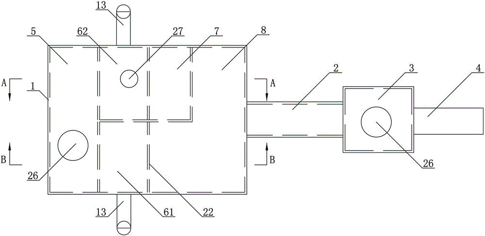 A kitchen and bathroom garbage and sewage treatment method and its integrated treatment device