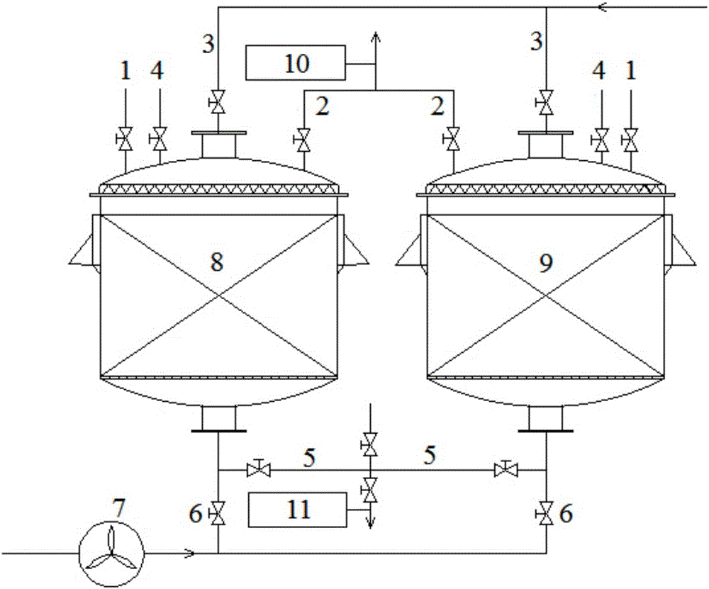 Adsorption tower and system for recovering solvent oil