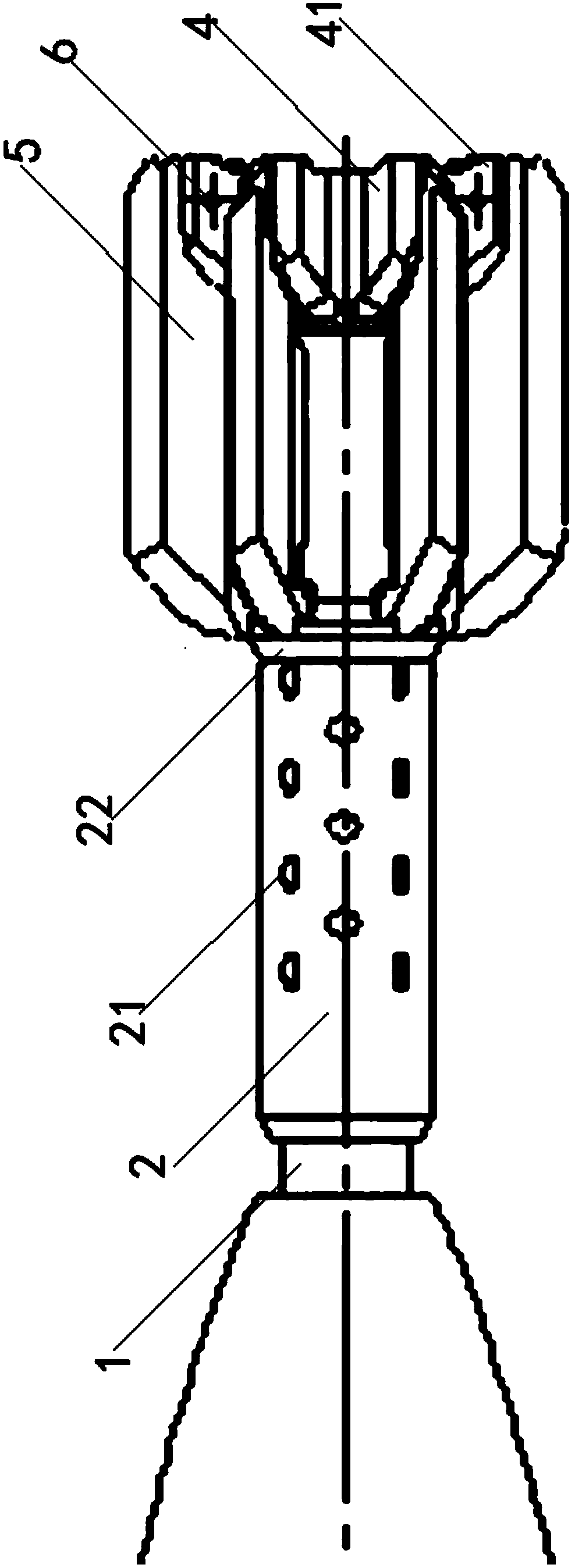 Variable pneumatic layout structure for projectile body