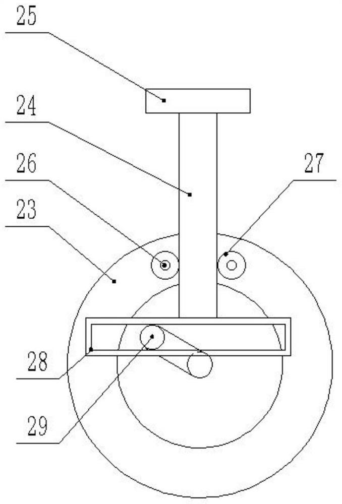 A polishing device for the joint of a spherical sound box shell with a disc sliding structure