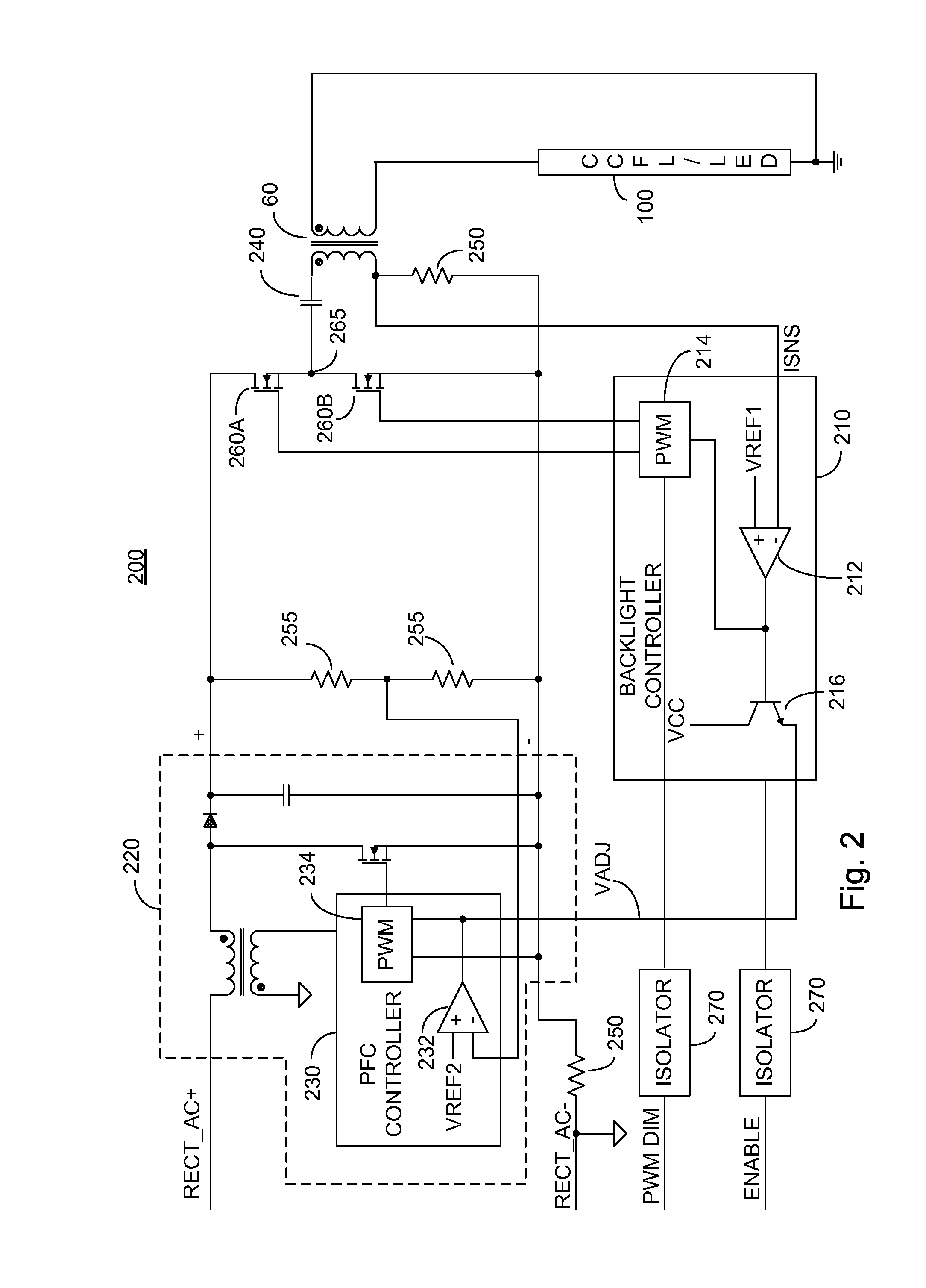 Integrated backlight control system