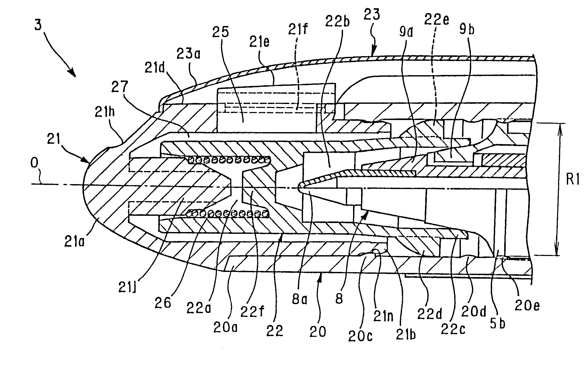Writing instrument, writing instrument cap and method of assembly of a writing instrument cap