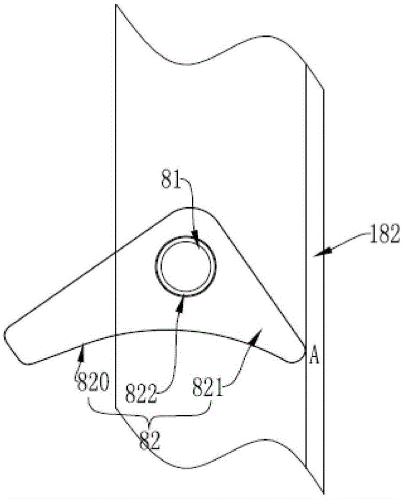 Upper tower layer structure of cleat-shaped direct-current linear tower