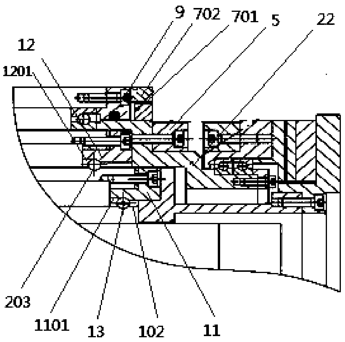 Helical milling device and helical milling method