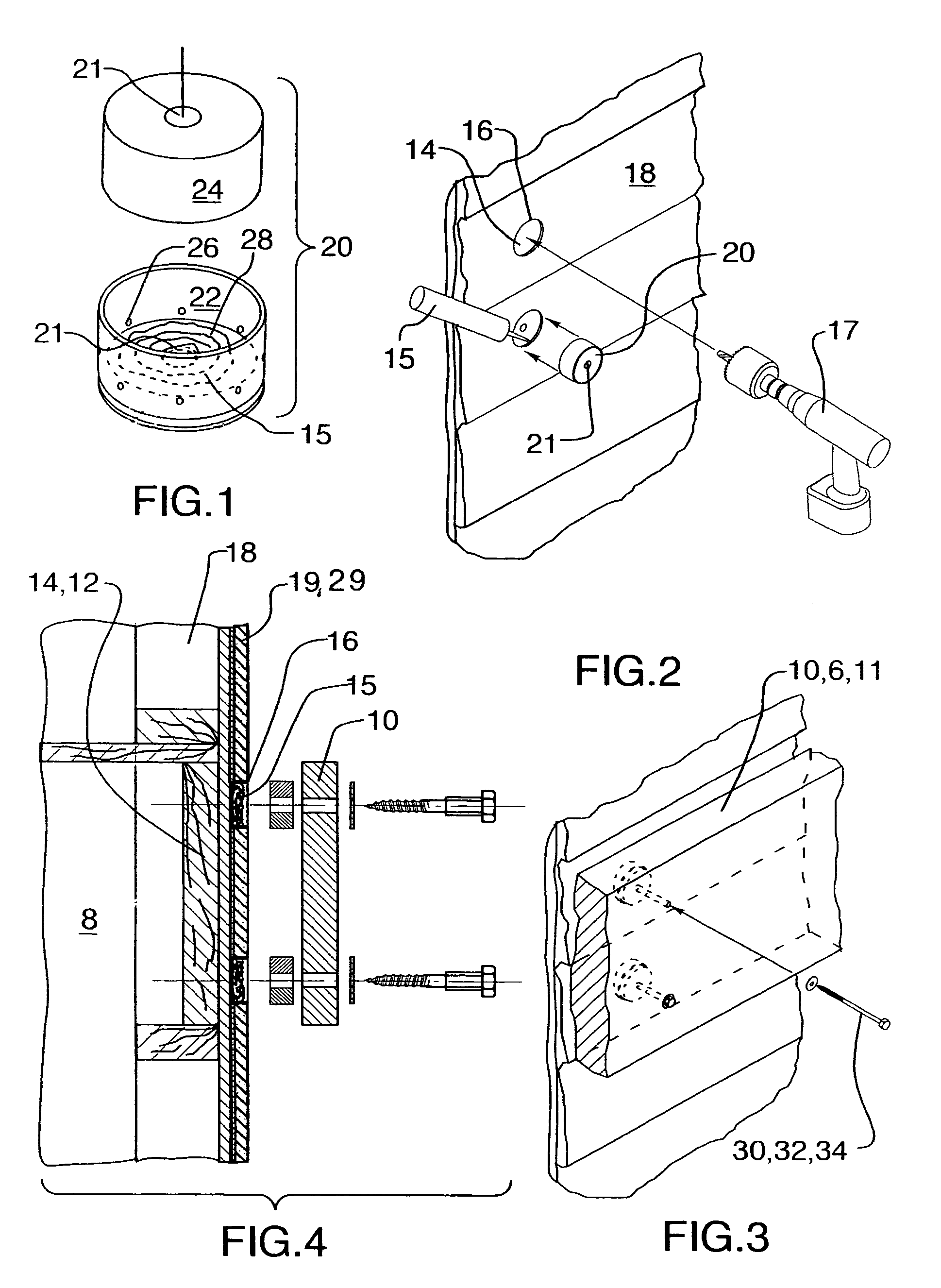 Method and apparatus for attaching a supported addition to a finished building