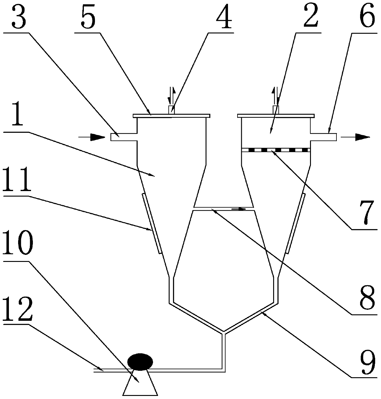 Sedimentation-reverse perfusion-flow coupling method for preparing DHA-rich oil and its special cell sedimentation tank