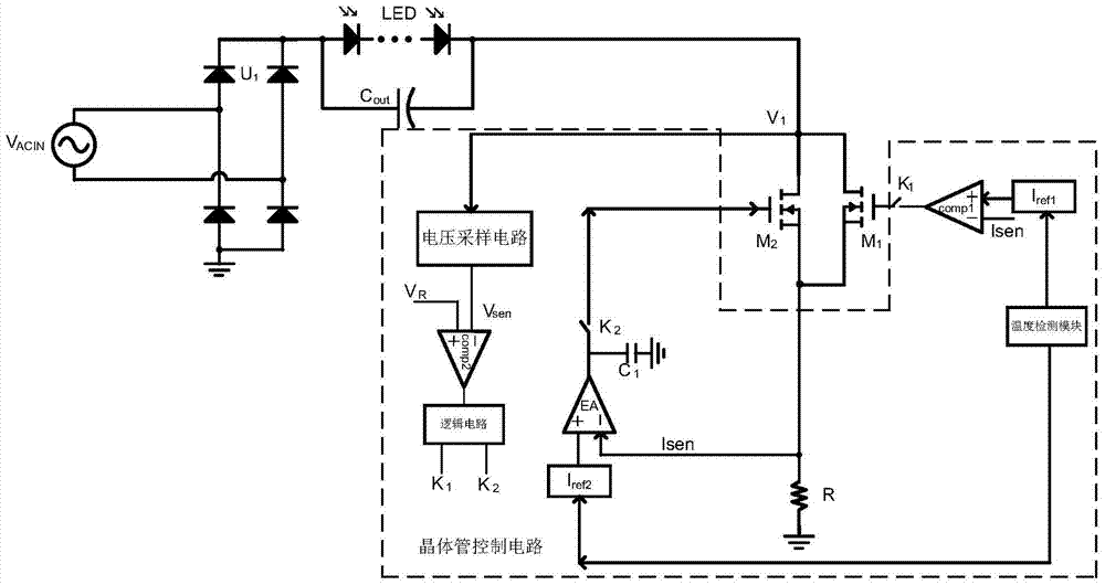 led linear constant current drive circuit