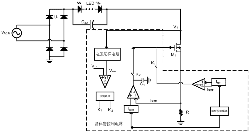 led linear constant current drive circuit
