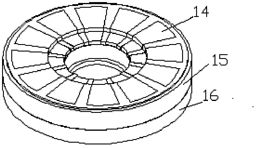 Energy storage device of vacuum super-conducting magnetic suspension integrated flywheel