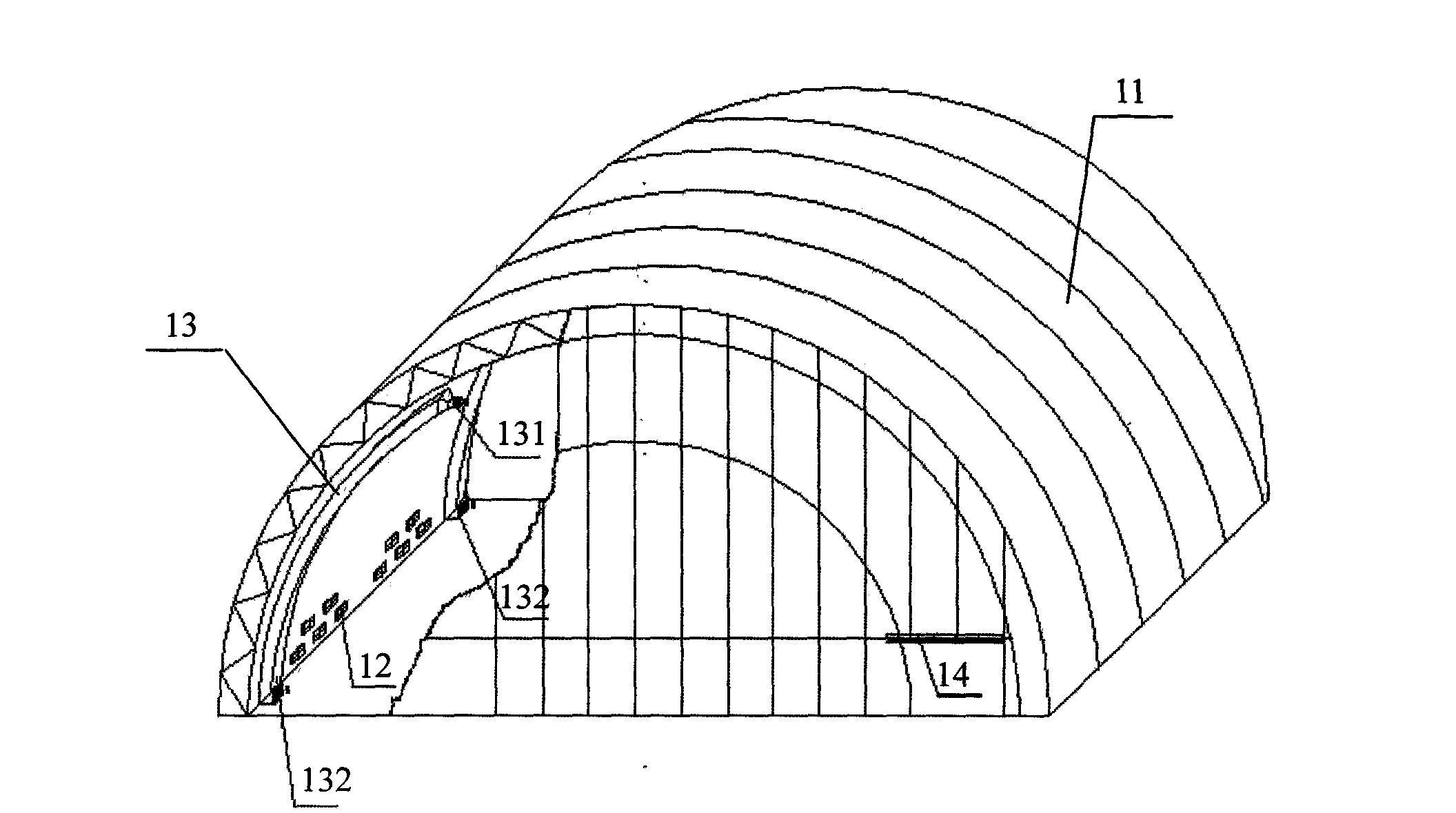 Construction protective cover and its construction method