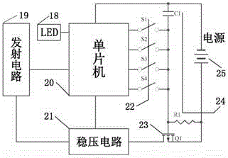 A multifunctional remote control computer antitheft alarm