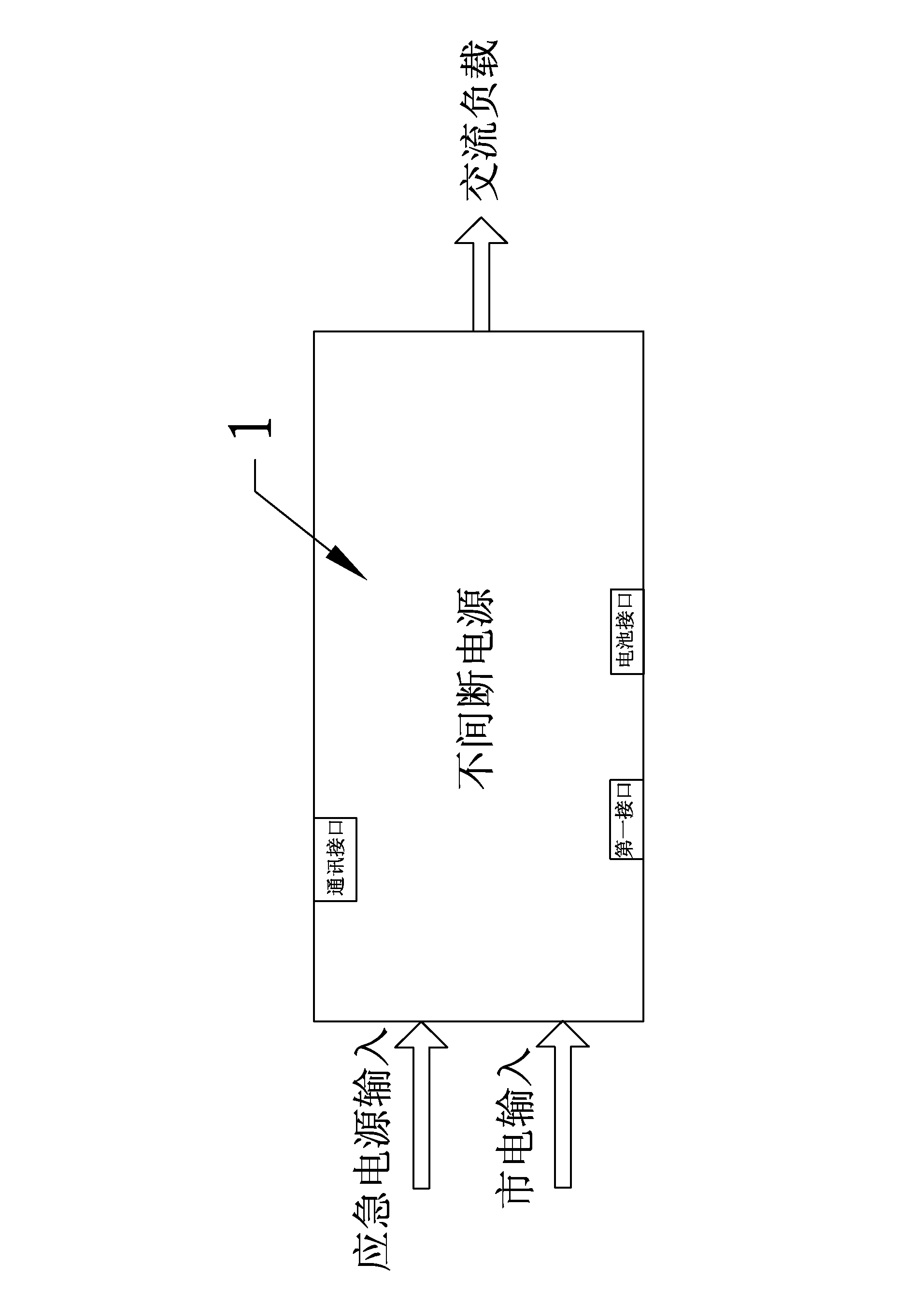 Discontinuous power supply, battery management system and discontinuous power supply system