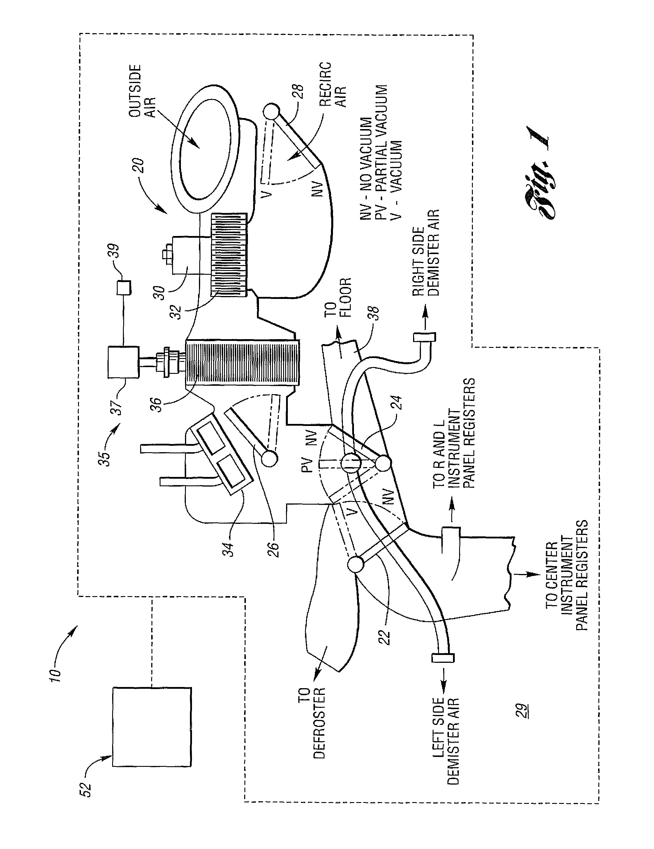 Climate control system and method for optimizing energy consumption of a vehicle