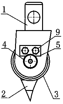 Uncoiling tool of hot coil box