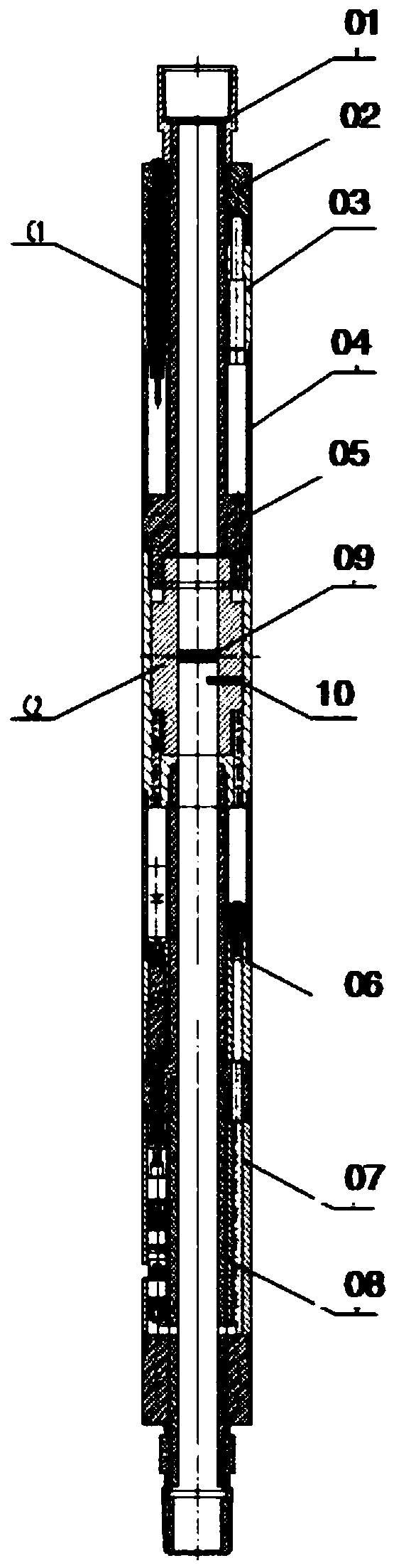 Cable-controlled intelligent stratification water injection device system and construction technique thereof