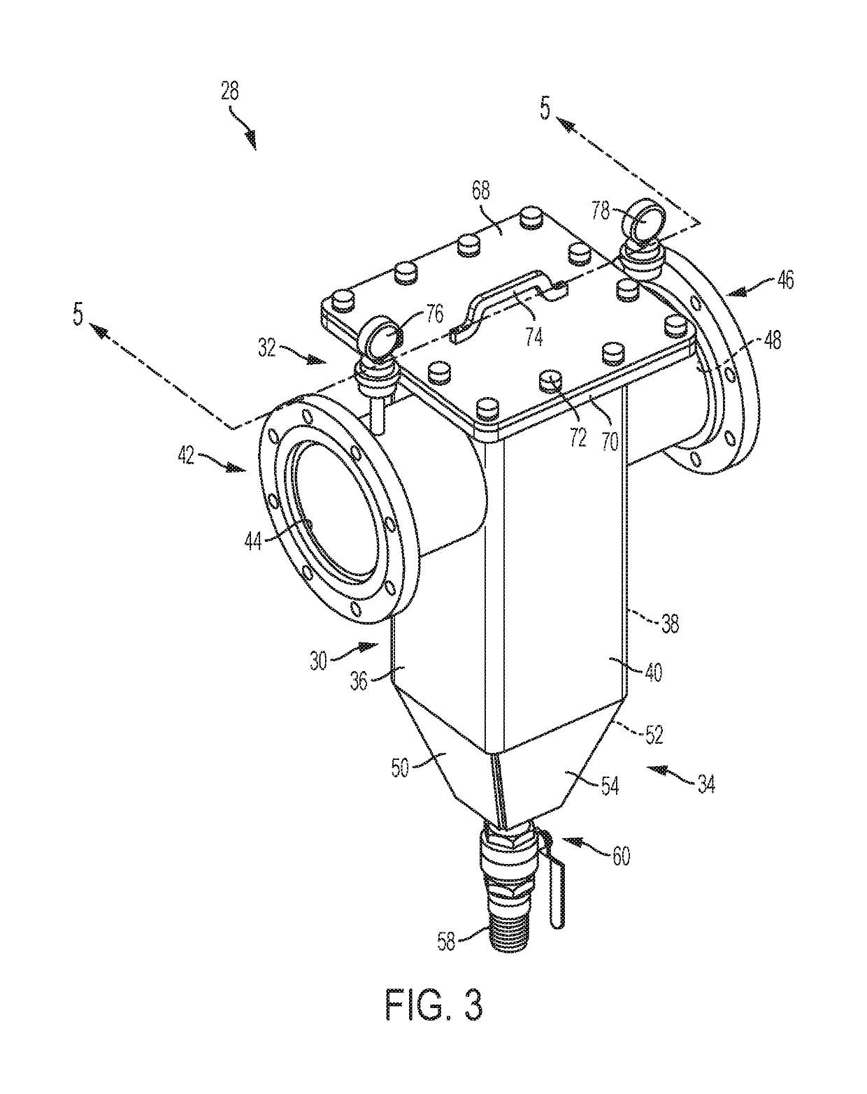 Strainer device for wash water used with equipment in the aggregate and mining industries