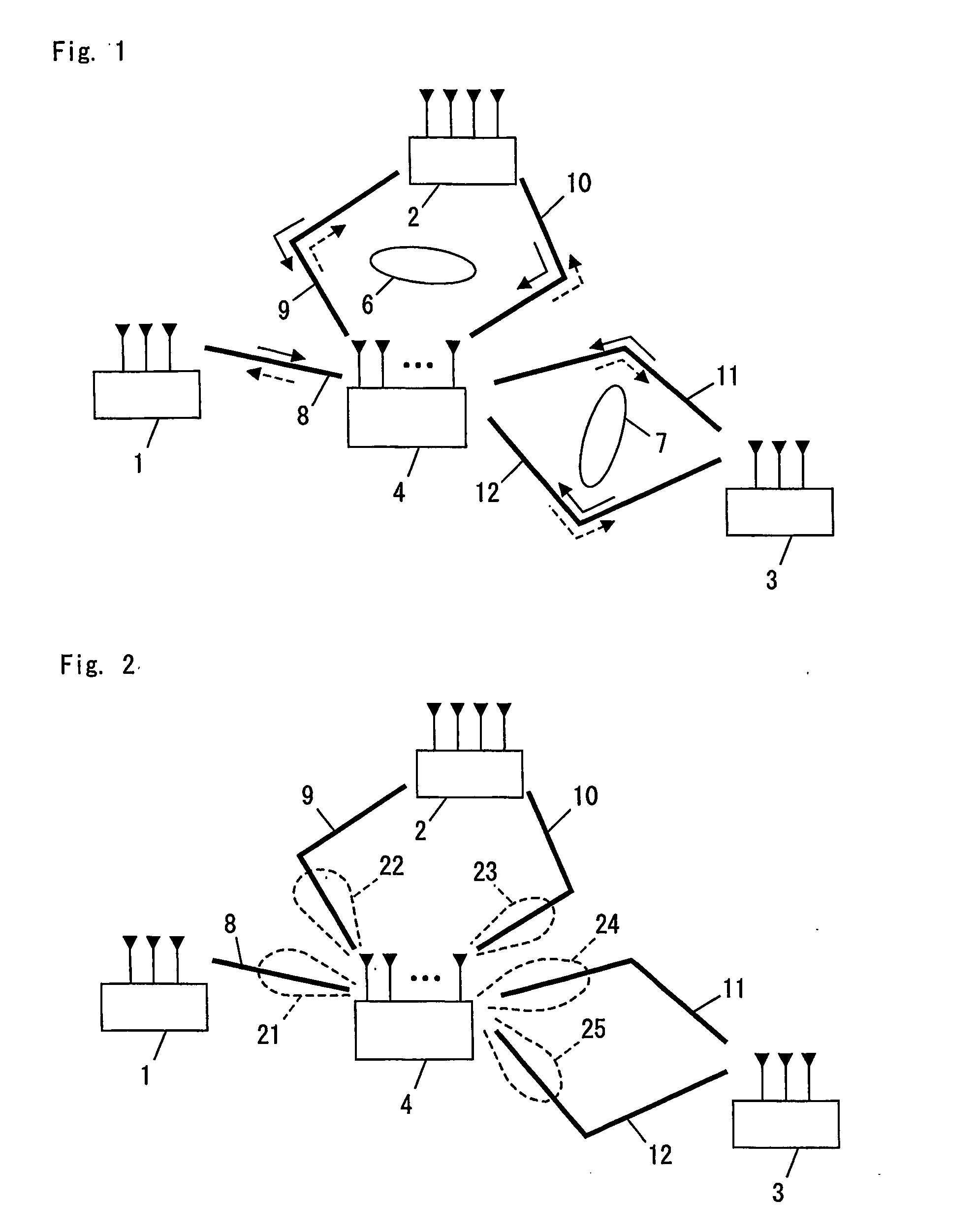 Space division multiplex wireless communication system, device and method for the same