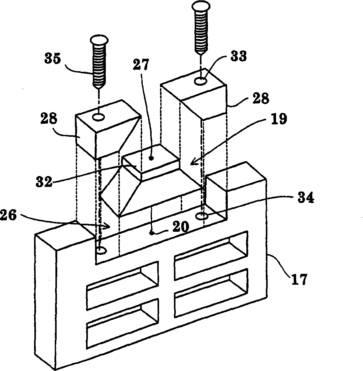 Ultrasonic connection head and device employing same