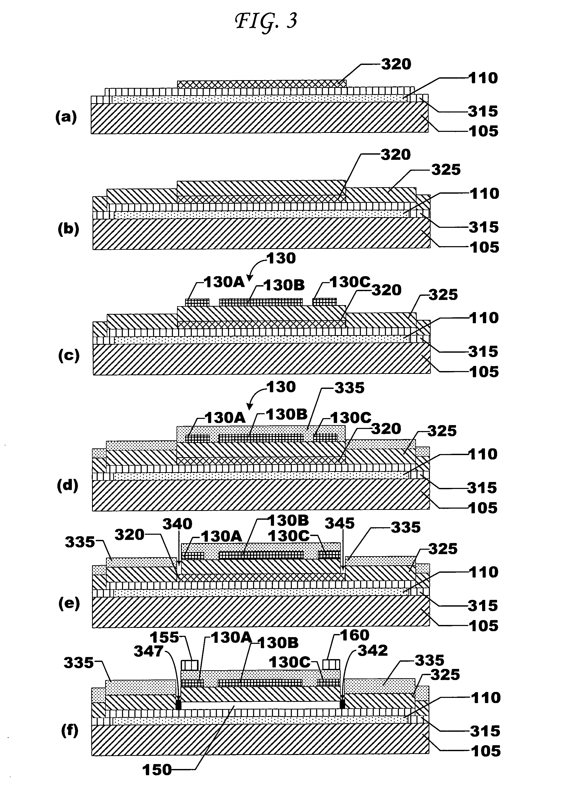 Asymetric membrane cMUT devices and fabrication methods