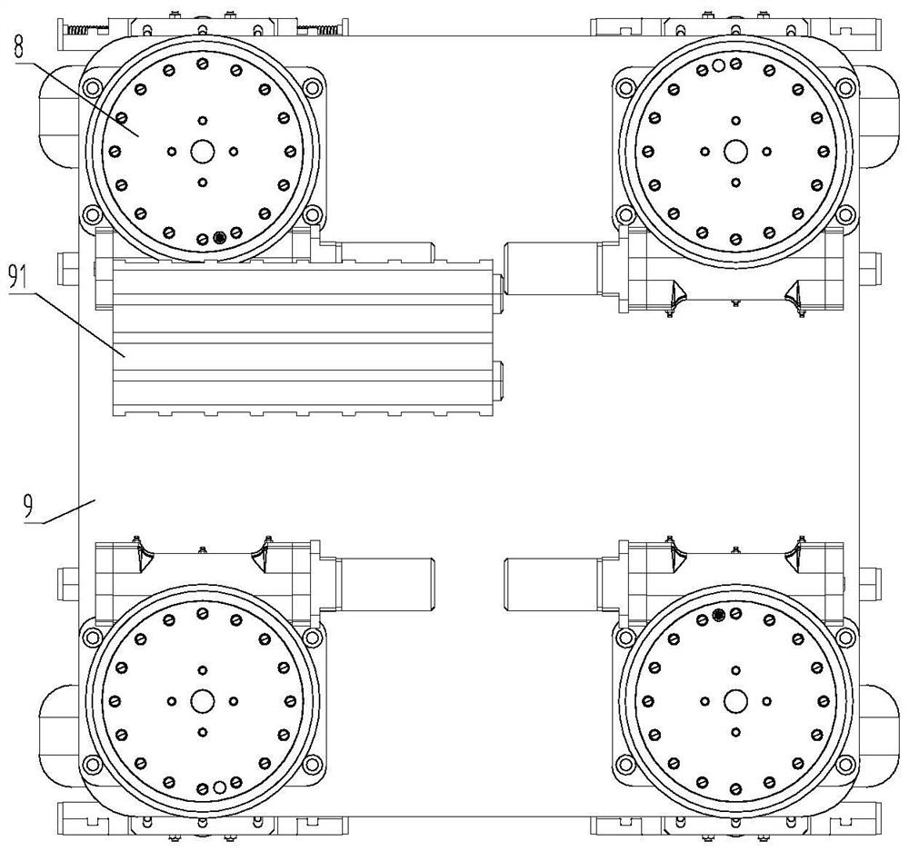 Wheel assembly and electric automobile chassis