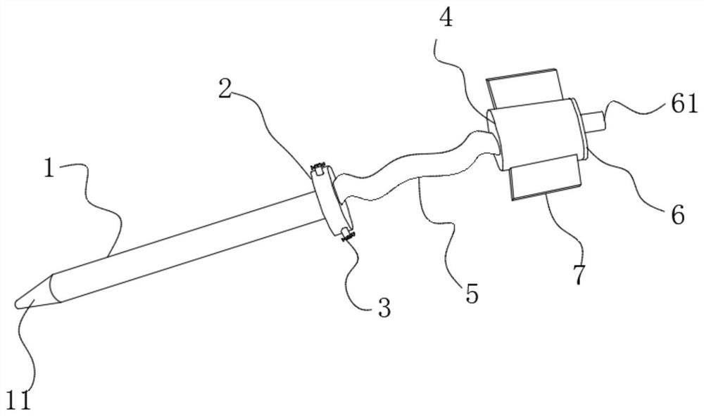 Tumor minimally invasive interventional therapy puncture needle