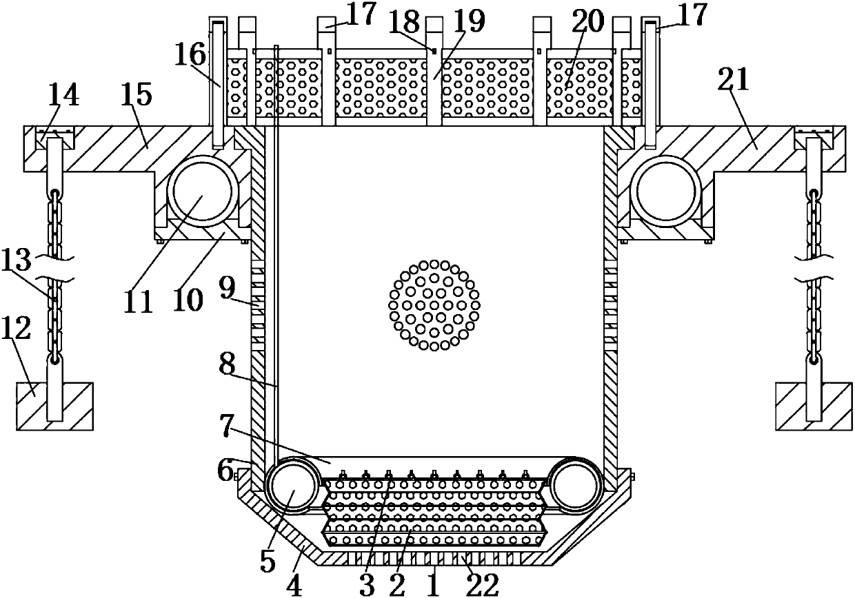 Sustainable aquaculture equipment of floating tank type structure