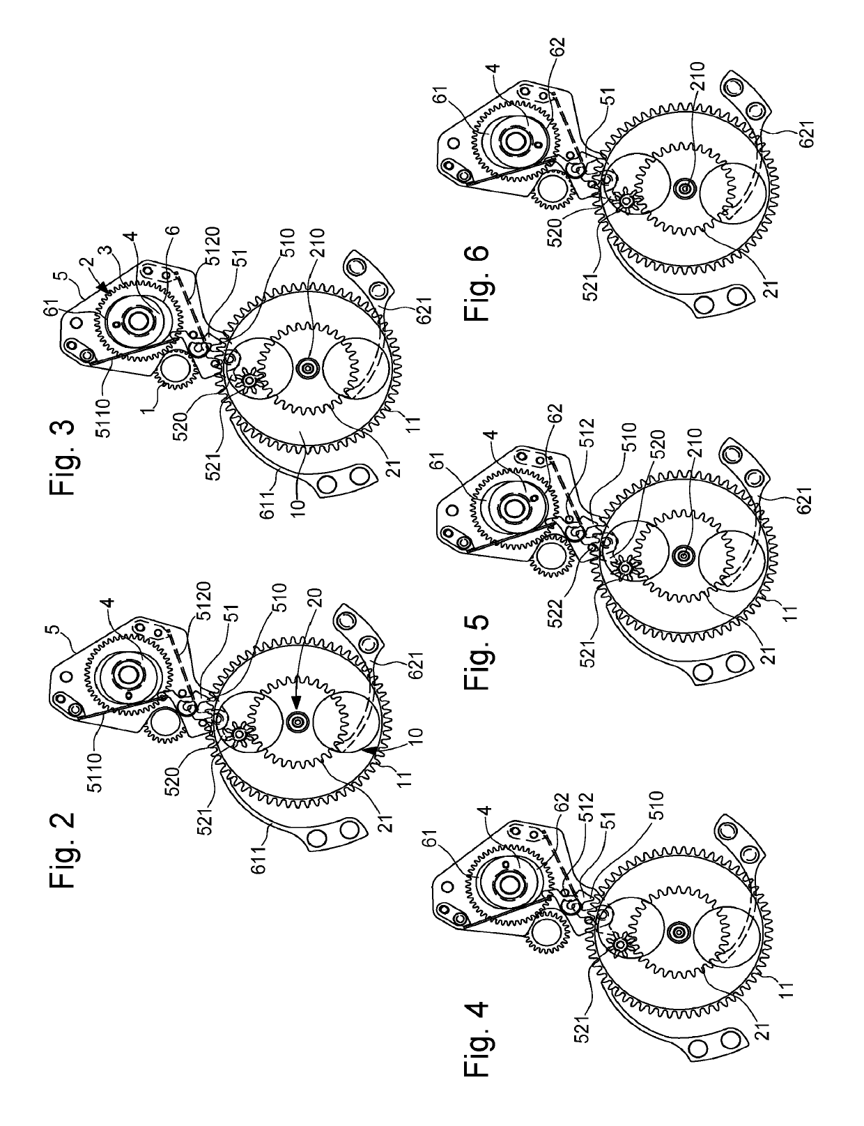 Timepiece mechanism for control of a plurality of displays