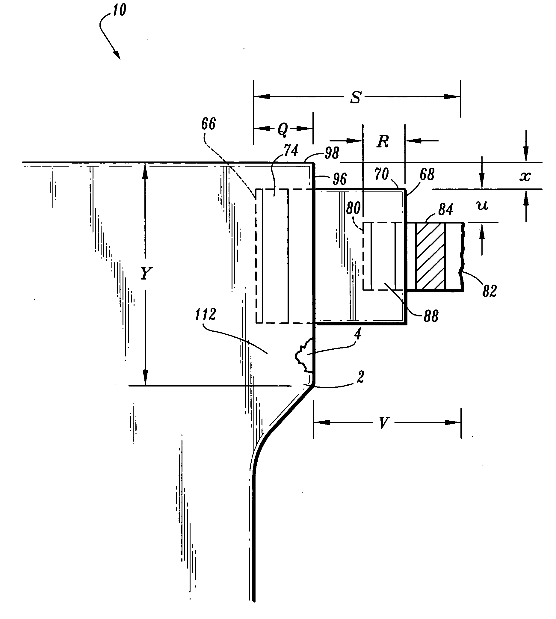 Absorbent article with large stretch fastener