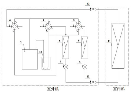 Air-conditioning system achieving continuous heating